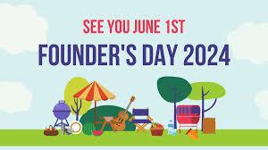 See you June 1st for Founder's Day 2024